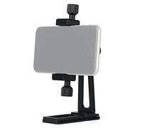 Market&YCY Adaptador para Montaje de trípode con Clip para teléfono móvil, Compatible con Arca y Soporte de Escritorio para teléfono Inteligente con rotación de 360 Grados, Plegable, Negro