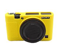 Market&YCY Cubierta de la Caja de la Cámara de la Goma de Silicona Profesional Desmontable Protectora, para Sony RX100 V RX100 IV RX100 III - Amarillo