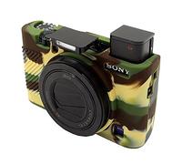Market&YCY Cubierta de la Caja de la cámara de la Goma de Silicona Profesional Desmontable Protectora, para Sony RX 100 V RX 100 IV RX 100 III - Color Camuflaje