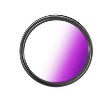 Market&YCY Filtro de gradiente de gradiente púrpura gradiente de 55 mm, para Canon Nikon Sony Lente de cámara réflex Digital