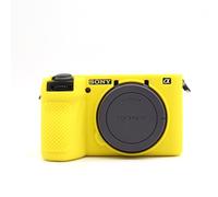 Market-YCY Funda Protectora de Silicona Blanda de Cuero Ultrafino, Cubierta Protectora de Silicona Blanda con Superficie Mate, Adecuada para Sony A6700 - Amarillo
