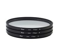 Market&YCY Set de filtros para Lente de 3 Piezas/Juego Filtro de Efectos Estrella Ultrafino 4 + 6 + 8 Puntos Filtro Estrella Ajustable Filtro Estrella Starburst Cruzado - 82 mm