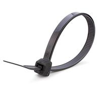 MarketConnect® Bridas de Plástico 4,8x250mm • 100 Piezas • Negro