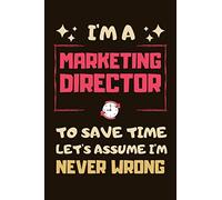 Marketing Director Gifts: Lined Notebook Journal Diary Paper Blank, an Appreciation Gift for Marketing Director to Write in (Volume 9)