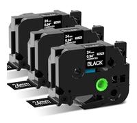 MarkField 3x Compatible con Brother P-Touch TZe-355 24mm Cinta de Etiquetas