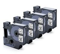 MarkField 4x Compatible con Dymo Rhino 18445 19mm Vinilo Cinta de etiqueta