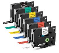 MarkField 6x TZe 12mm 0.47 Compatible con Brother P-touch Cinta de etiqueta