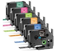 MarkField TZe 18 mm Colorido Cinta de escritura compatible con Brother P Touch Bandas