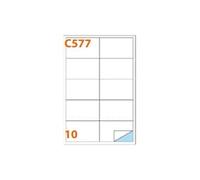 Markin C577 - Etiqueta autoadhesiva (Blanco, Rectángulo, Permanente, A4, Celulosa, 70 g/m²)
