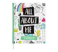 Markings by C.R. Gibson® - Diario encuadernado, 6 x 8-1/2 pulgadas, rayado universitario, 200 páginas, All About Me