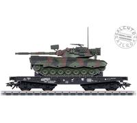 Marklin 48877 - AC H0 1:87 - Carro Plataforma Tipo Rlmmps DB Con Carga Militar
