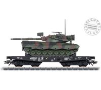 Marklin 48878 - AC H0 1:87 - Carro Plataforma Tipo Rlmmps DB Con Carga Militar
