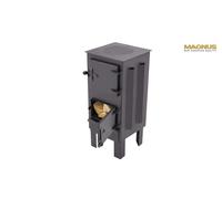 Markone Magnus Estufa Ladrillo Refractario GT7 Negro Horno de Leña 3,6kW, Libre