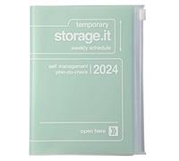 Mark'S 2023/2024 Agenda de bolsillo A5 vertical, Storage it, menta: de septiembre de 2023 a diciembre de 2024
