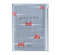 MARK'S 2025/26 - Agenda de bolsillo, B6 Cats, gris, de octubre de 2025 a diciembre de 2026