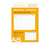 MARK'S 2025/26 Refill, Taschenkalender, A6