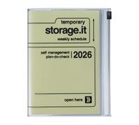 MARK'S 2025/26 Taschenkalender, A6 Storage.it // Yellow