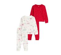 Marks & Spencer Conjuntos de Pijama con Estampado de Cuentos de Hadas de Algodón Puro para Niña Pack de 2, Ajuste Normal