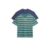 Marks & Spencer Pack de 2 Camisetas 100% algodón con Texto 'Good Vibes' (6-16 años) Mezcla De Verde Niños 12-13 años