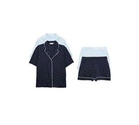 Marks & Spencer Pack de 2 Conjuntos Cortos con Cuello de Solapa Mezcla De Azul Mujeres S