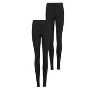 Marks & Spencer Pack de 2 Leggings de Cintura Alta Negro/Negro Mujeres UK 20 (EU 48)