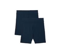 Marks & Spencer Pack de 2 Pantalones Cortos de Ciclista Escolares de algodón para Chicas (2-16 años) Mezcla De Azul Marino Niñas 5-6 años