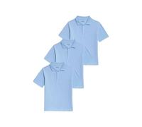 Marks & Spencer Pack de 3 Polos Escolares Unisex Resistentes a Las Manchas (2-18 años) Azul Niños Unisex 9-10 años