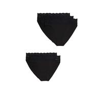 Marks & Spencer Pack de 5 Braguitas de Encaje y Lycra® de algodón Negro Mujeres UK 22 (EU 50)