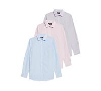 Marks & Spencer Pack de 5 Camisas de Manga Larga de Ajuste estándar de Planchado fácil Hombres 43 cm (UK 17in)