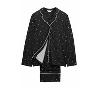 Marks & Spencer Pijama de Tacto Suave Estampado con Solapa Mezcla De Negro S
