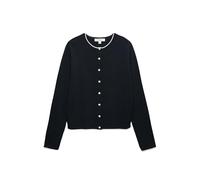 Marks & Spencer Tipped Detail Slim Fit Cardigan Mezcla De Azul Marino M