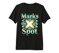 Marks The Spot Map Brújula Navegación Diseño de Aventura Camiseta Premium