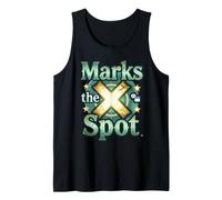 Marks The Spot Map Brújula Navegación Diseño de Aventura Camiseta sin Mangas