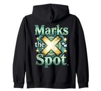 Marks The Spot Map Brújula Navegación Diseño de Aventura Sudadera con Capucha