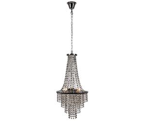 Markslöjd Allington lámpara colgante 3x25 W negro-cromo-ahumado 108124