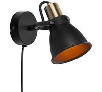 Markslöjd Alton lámpara de pared 1x40 W negro 107856