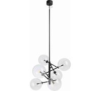 Markslöjd Andrew lámpara colgante 6x5 W negro-transparente 107748