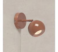 Markslöjd Aplique de pared Pop, marrón, ancho 10 cm, metal