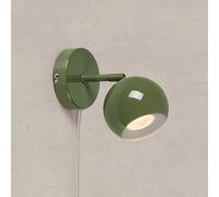 Markslöjd Aplique de pared Pop, verde, ancho 10 cm, metal