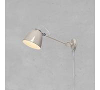 Markslöjd Aplique de pared Tilt, gris, saliente 47 cm, metal