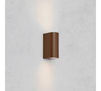 Markslöjd Aplique LED para exterior Alor, marrón, 2 luces, IP65, atenuable