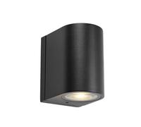 Markslöjd Aplique LED para exterior Alor, negra, 1 luz, IP65, atenuable