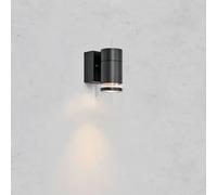 Markslöjd Aplique LED para exterior Luno, negra, 1 luz, IP65, atenuable.