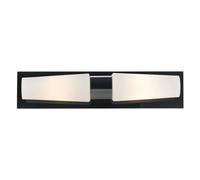 Markslöjd Aplique para baño Brastad, negro, 2 luces