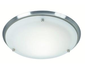 Markslöjd Åre plafón 1x60 W blanco-acero 102527