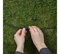 Markslöjd Cable alargador Garden 24, negro, longitud 2 m