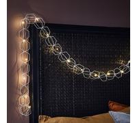 Markslöjd Cadena de luces LED Serve, 20 luces, plata