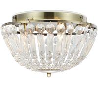 Markslöjd Estelle lámpara de techo 3x20 W latón-transparente 109031