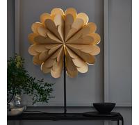Markslöjd Estrella de pie Maravilla, oro/negro Altura 68 cm