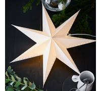 Markslöjd Estrella decorativa Lively, para colgar, blanca, Ø 60 cm
